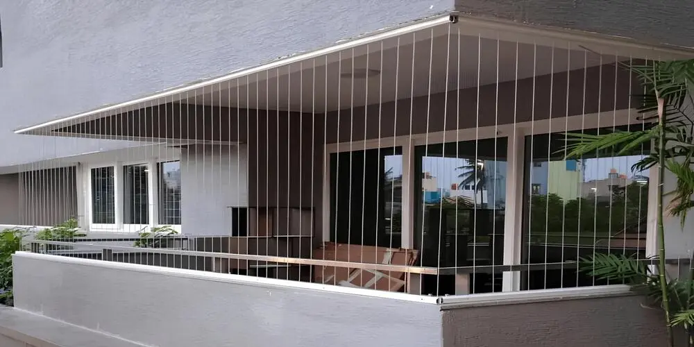 Secure Netting's Balcony and Window Invisible Grills in Banjara Hills, Uppal, Mahbubnagar, Khammam, Nalgonda, Hyderabad, Adilabad, Karimnagar, Suryapet, Warangal, Ramagundam, Nizamabad, Medchal Malkajgiri